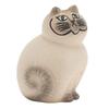 Lisa Larson Cat Mia White (Gray Face) Mini Ceramic Figurine Japan FS