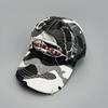 Vintage Embroidered Sanskrit Baseball Cap Distressed Camo Sun Hat Street Style