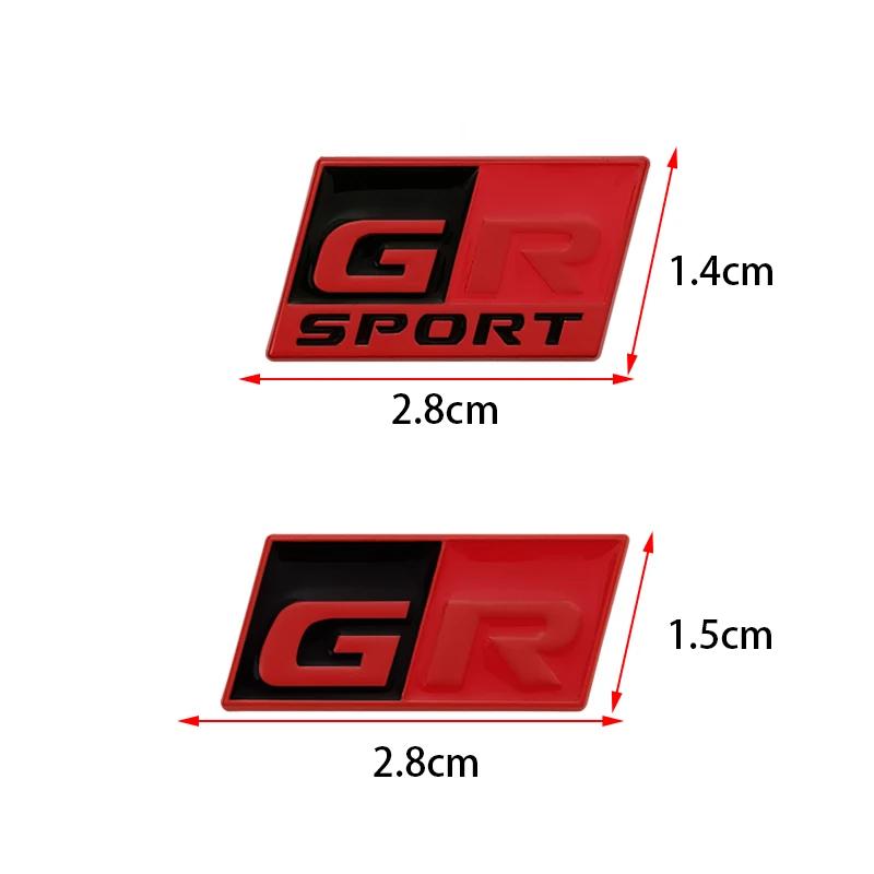 1 ks 3D kovový znak GR Sport na volant, interiérový odznak, emblém, samolepky pro C-HR Corolla RAV4 Prius Camry