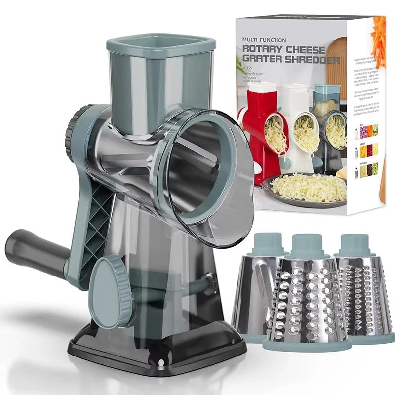 Peanut Nuts Grinder Hand Cranked Drum Vegetable Cutter Household Kitchen Vegetable Slicer Practical Kitchen Small Tool Slicer