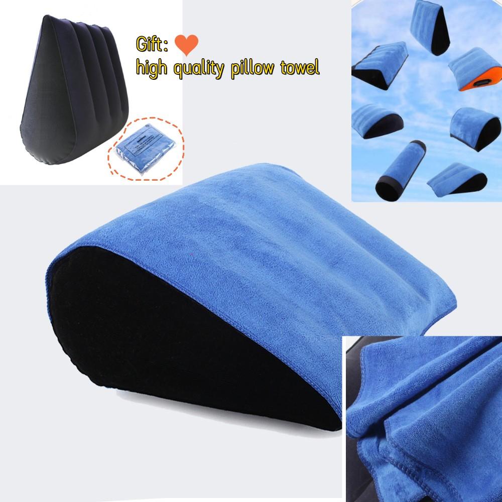 VaHppy nadmuchiwana poduszka erotyczna pomoc klin trójkąt seksowna miłość pozycja ciała erotyczna sofa z poduszkami zabawki erotyczne do gier dla dorosłych para meble podnieś pośladki