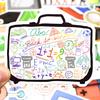 50 PCS Science Lab Stickers Class Back To School Waterproof Sticker for Student To DIY Stationery Suitcase Laptop Bike Car Decal