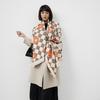 Imitation Cashmere Double-Sided Scarf Women'S Winter Versatile Dual-Purpose Shawl Thickened Warm Plaid Scarf