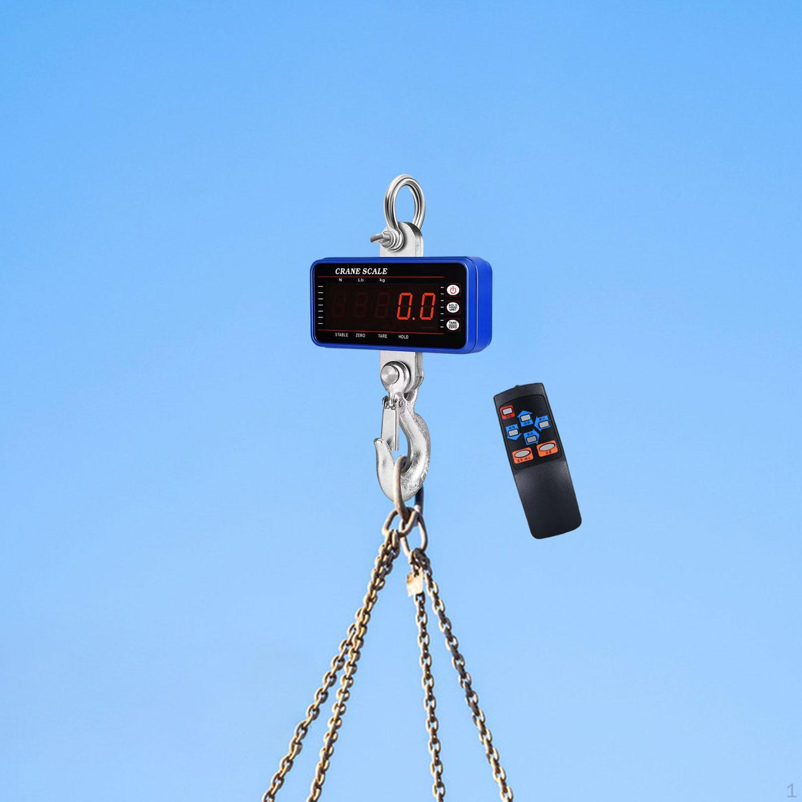 

500-кілограмові цифрові підвісні ваги Компактні важкі портативні для багажного ринку великого підйому синій