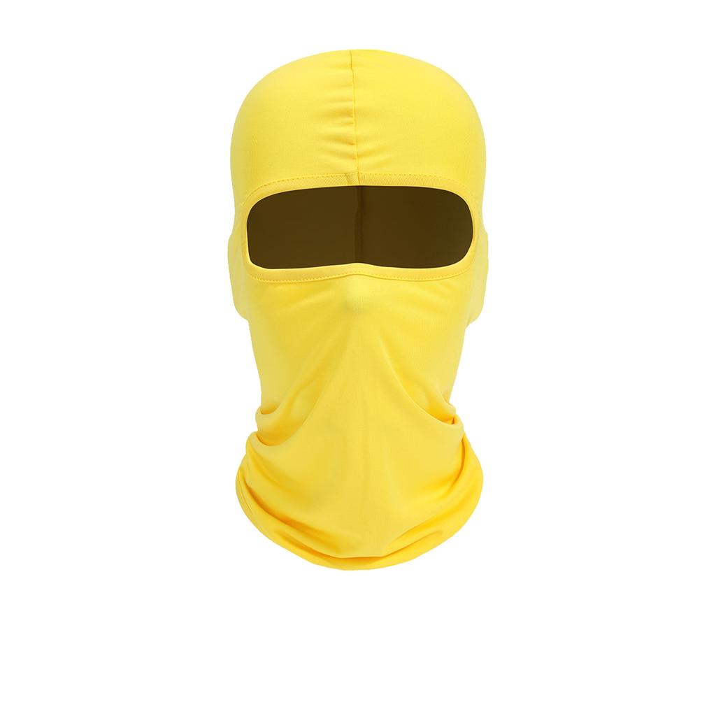Outdoor cycling face mask, sun protection, breathable, single hole, brimless, men's and women's hooded balaclava hat