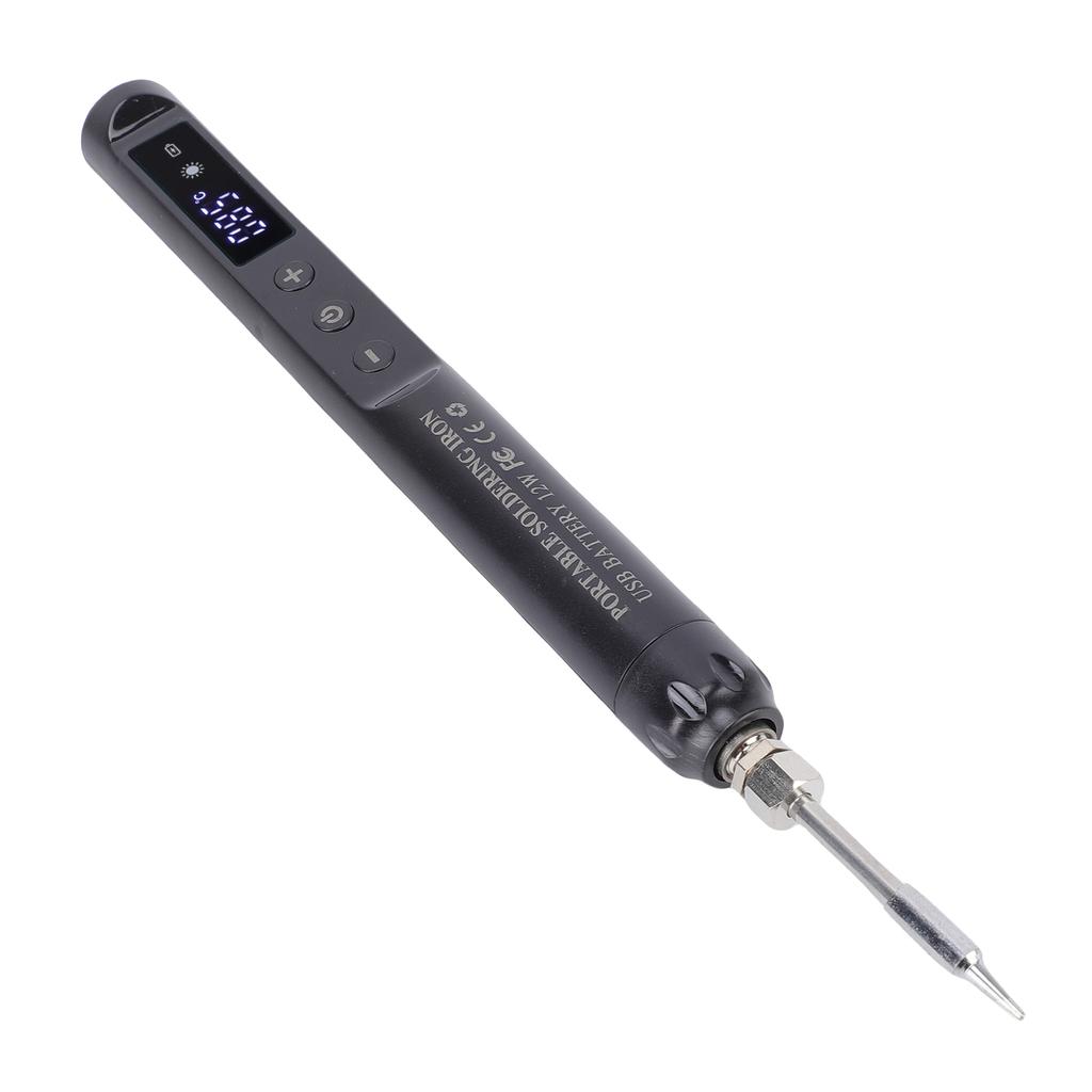 Cordless Soldering Iron Kit with LCD Screen, Re able, 200-450 celsius Temperature, Auto Sleep, for Electronics Repair