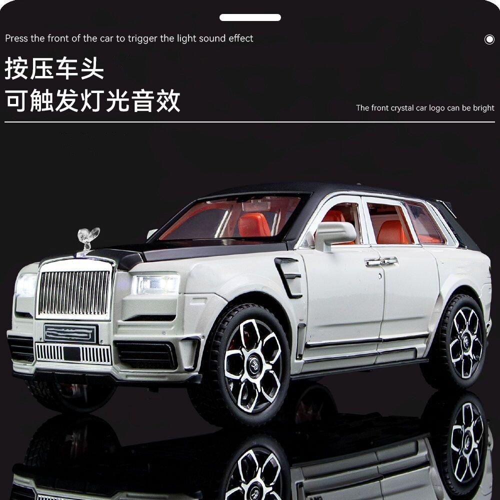 1:24 Rolls Royce Cullinan Mansory Off Road SUV Alloy Metal Diecast Model Car Home Trendy Desktop Display Ornament Birthday Gifts