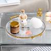 with Handles Tea Cup Storage Plate Multipurpose Fruit Tray New Round Storage Tray  Coffee