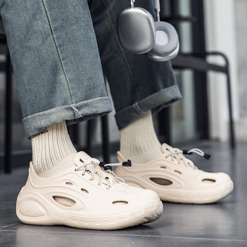 Summer Outer Wear Hole Shoes High-end Men's EVA Platform Men's Beach Shoes Coconut Non-slip Garden Shoes