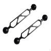2 Pieces 15.2cm/6" Long Ultra-light Durable Aluminum Alloy Dual Joint Ball Arm for Diving Underwater