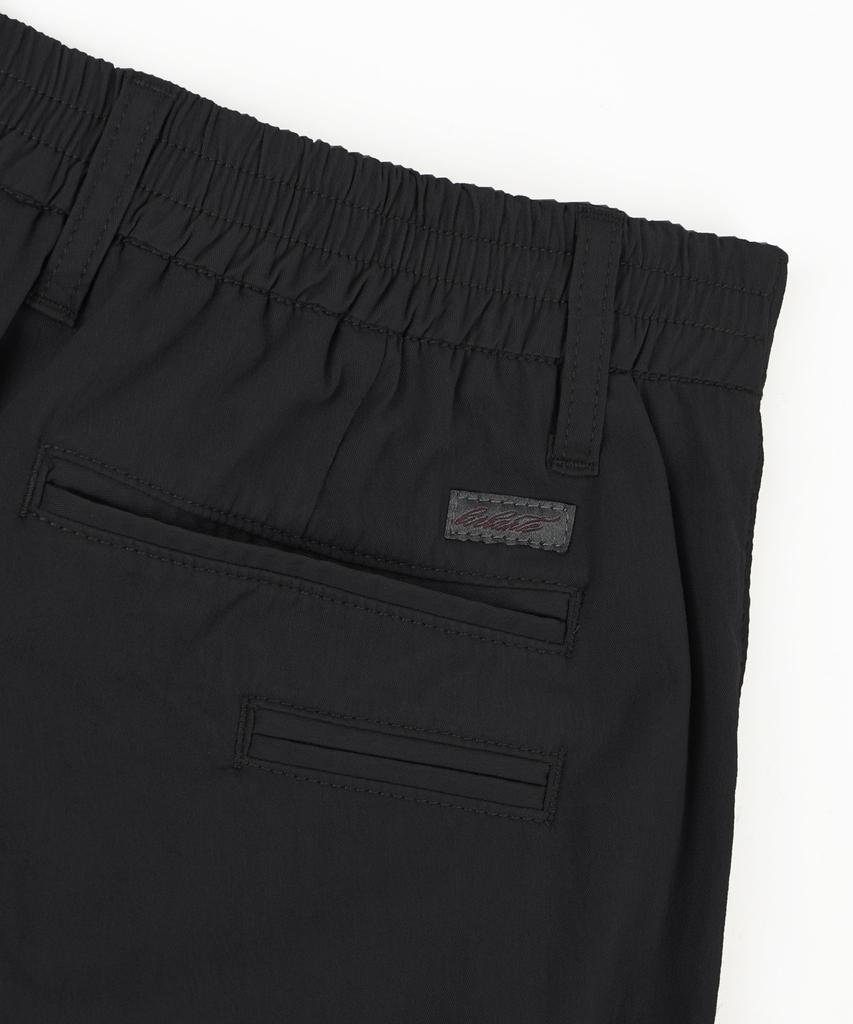 BIRBANTE Cool Stretch R.C Fit Elastic Waist Chino Pants - Black
