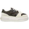 FENDI Match Suede Low top Casual Shoes 5cm Women's White Brown 8E8572AQ6IF1PYW