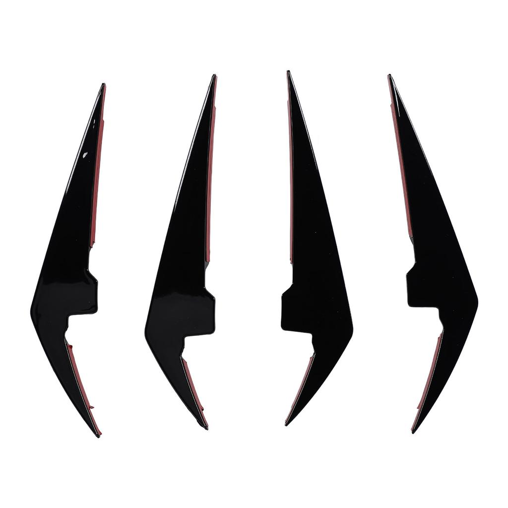 4PCS Front Bumper Side Canards Splitter Fins Car Body Decoration for 3 Series G20 G21 LCI M Sport 2023+ Glossy Black
