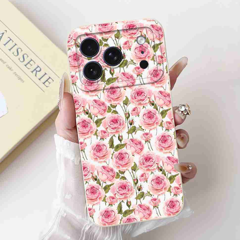For Apple iPhone 17 Pro Max Case Luxury Painted Back Cover 6.56'' Silicone Soft Phone Case For iPhone17 iPhone 17 Pro Max Bumper