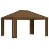 Pavilion 4 x 3 m Culoare Taupe Poliester și Oțel 190 gsm
