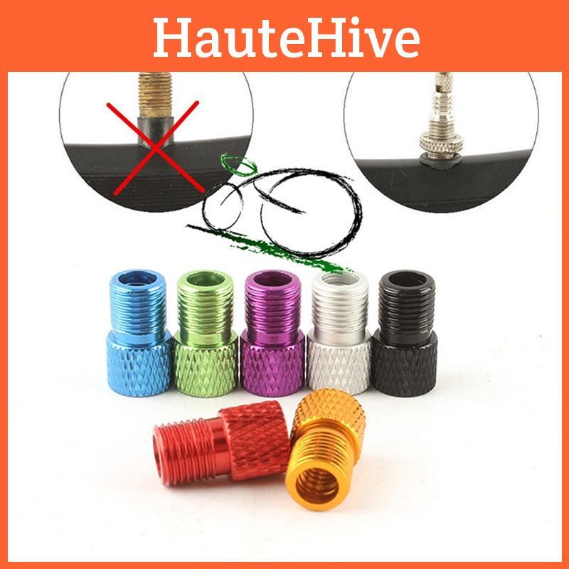 High Quality Aluminum Alloy Presta To Schrader Valve Adapter Converter For Bicycle Tire Tubes