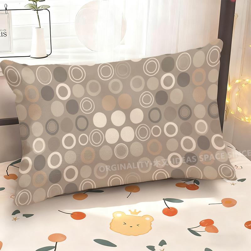 Geometric Circles Pattern Pillowcase Suitable For Sofa Bedroom Car Pillow Cover Cushion Rectangular Back Cushion