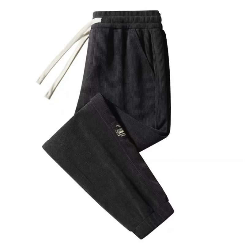Men's Wear-Resistant Corduroy Jogger Work Pants for Autumn/Winter Construction Site Use