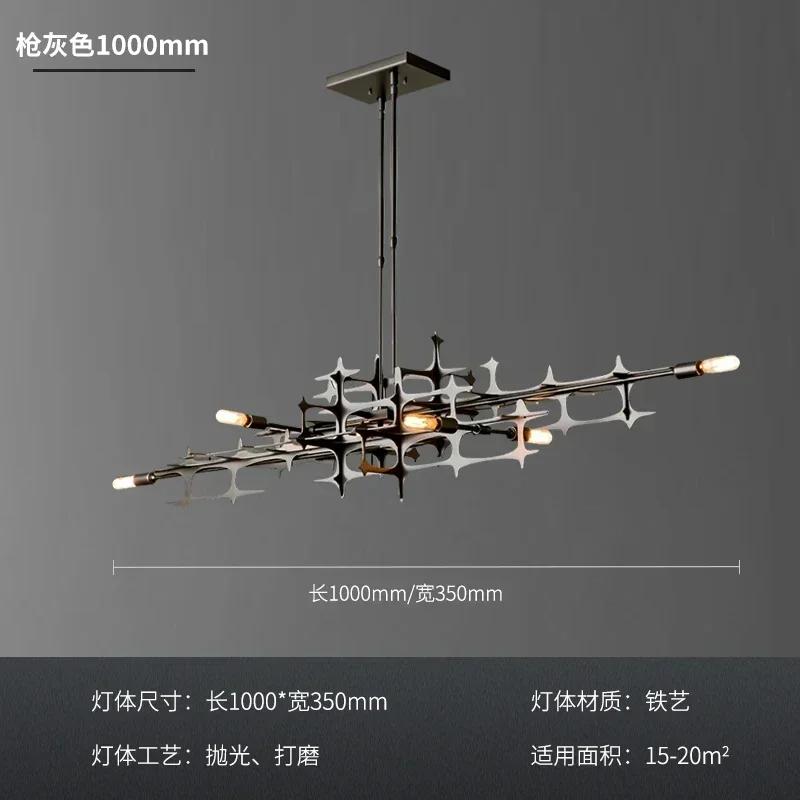 Nordic Light Luxury Restaurante Chandelier Personality Geometric Bar Pendant Light Stainless Steel Kitchen Lsland Hanging Lamp