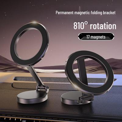 Support de téléphone magnétique universel pliable pour tableau de bord de voiture