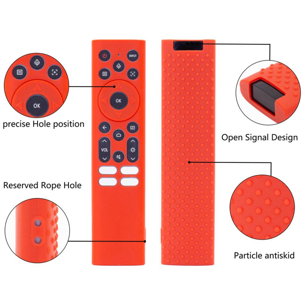 Remote Control Silicone Case For ERF6A82 Not Blicking Signal Design And Ergonomic Nonslip Grip Dust Cover