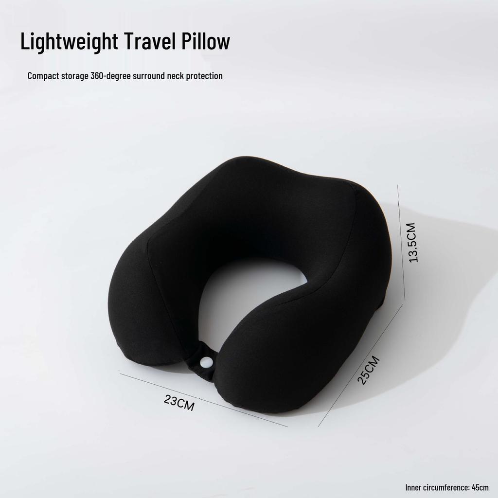 Memory Foam U-Shaped Travel Neck Pillow for Airplane and Cervical Support