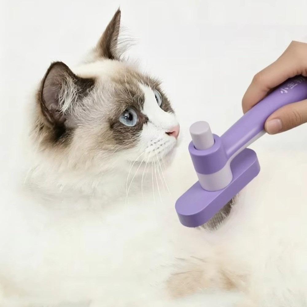 Double Row Pet Comb Massage Function Self Cleaning Dog Brush New Dog Hair Comb Dogs