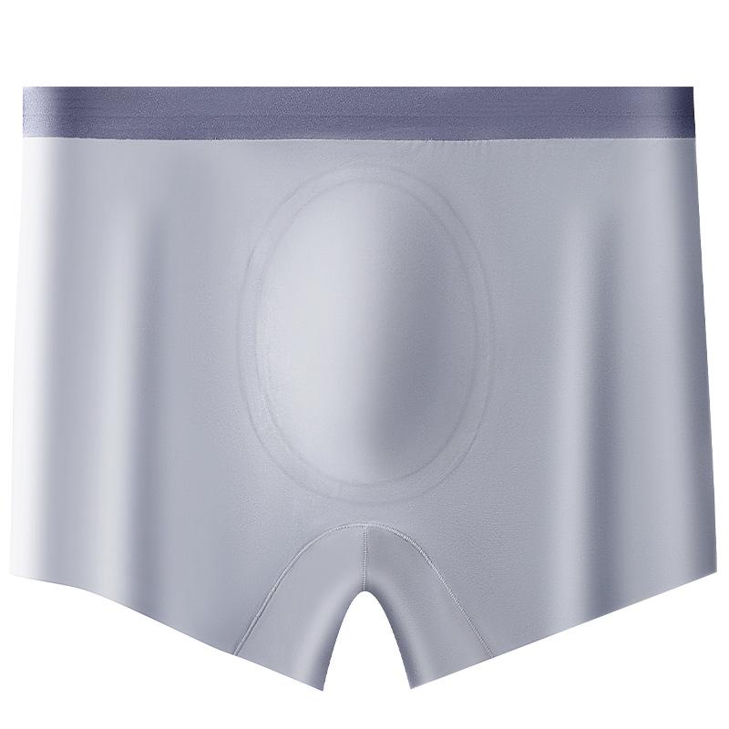 Hyaluronic Acid Antibacterial Ice Silk Men's Plus Size Boxer Briefs