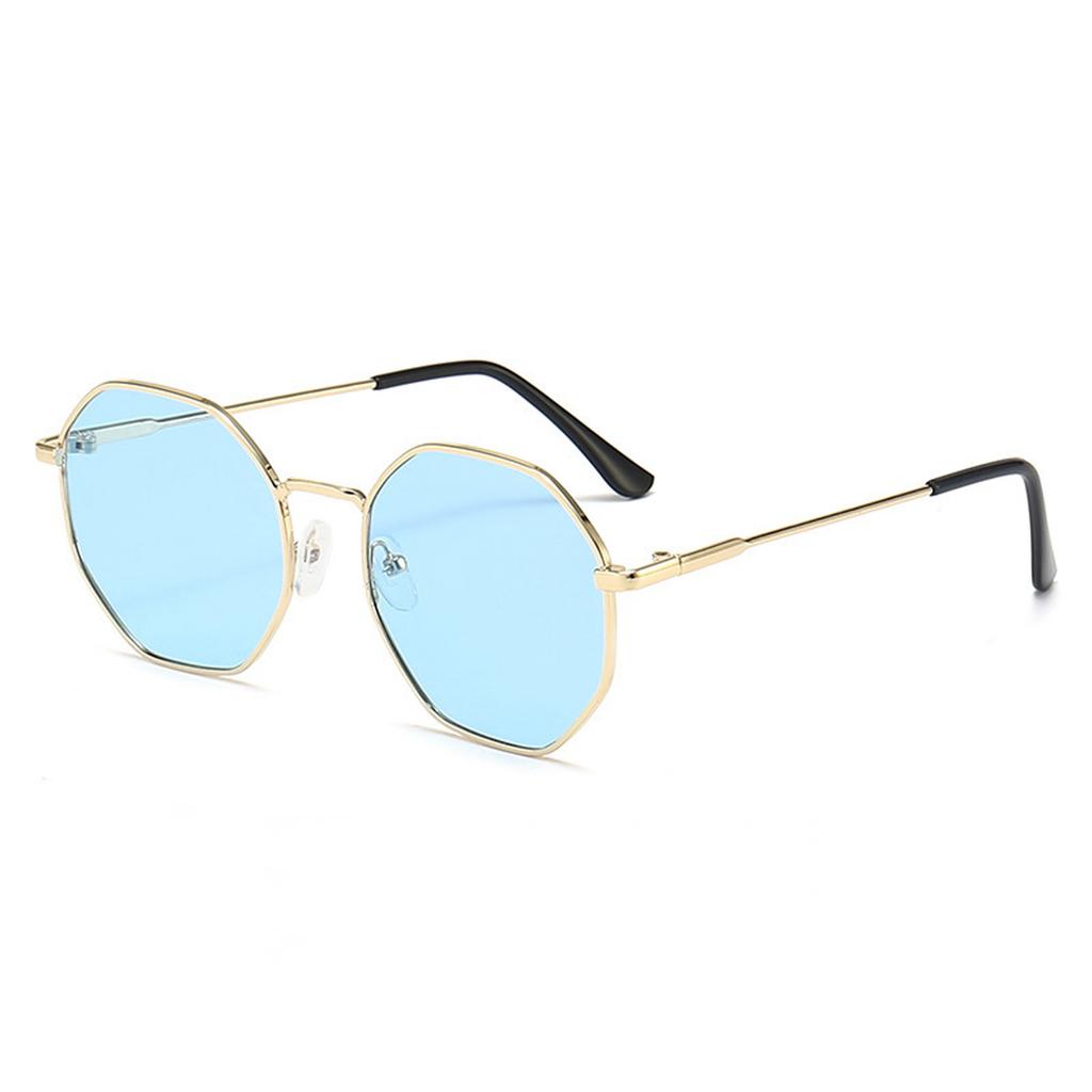 Occhiali da Sole Unisex Avanzati, Occhiali da Sole Retro con Montatura Larga, Specchio Piatto