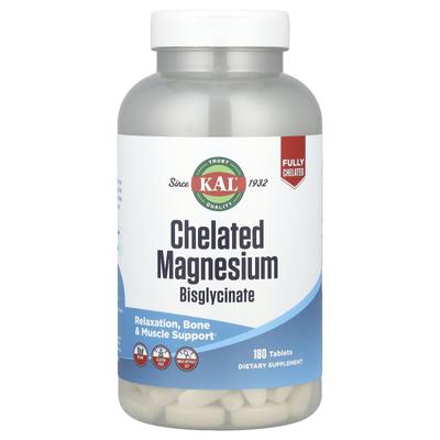 Chelated Magnesium Bisglycinate, 180 Tablets (105Mg Per Tablet)