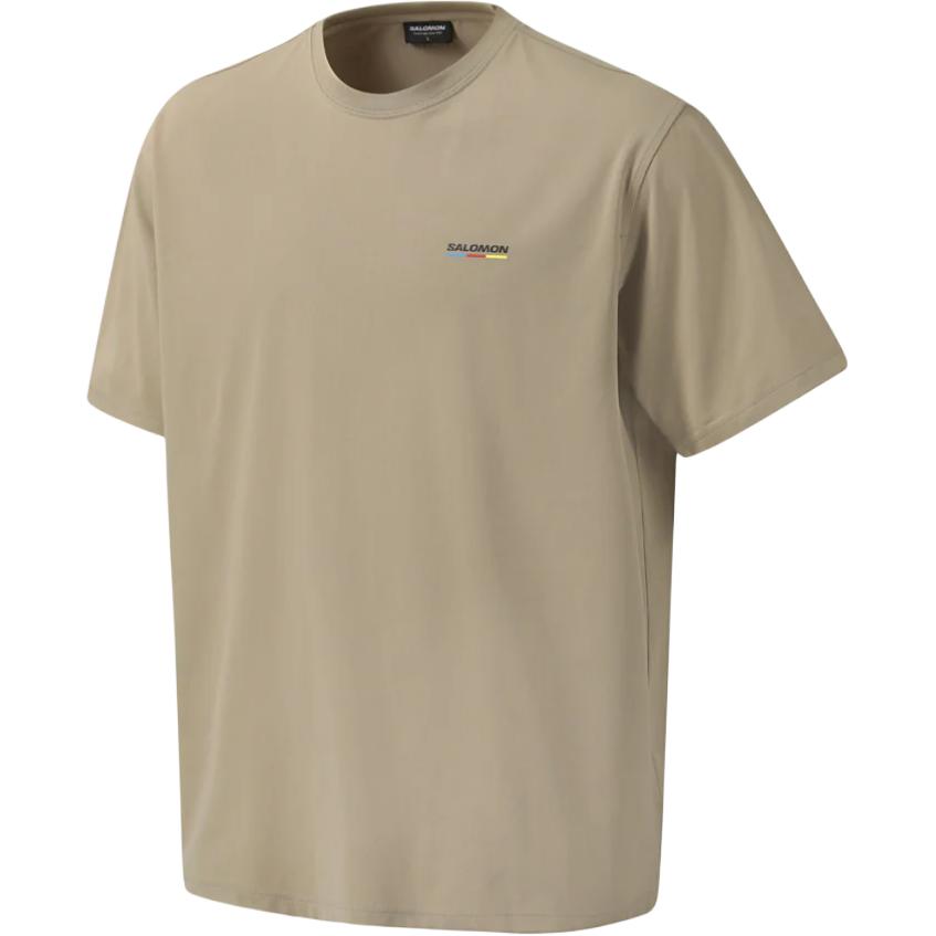 SALOMON T Shirts Unisex Khaki Crew Neck LD0044100
