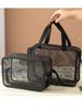 Mesh Shower Caddy Tote Bag Cosmetic Storage Bag Multifunctional Shower Bag Large Capacity Portable Toiletry Organizer