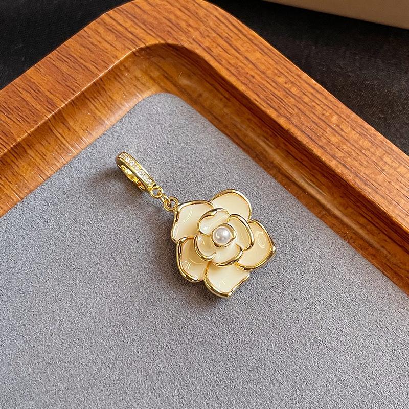 NALA Nala original design drip glaze painted necklace pendant single pendant without chain niche versatile universal clasp pendant