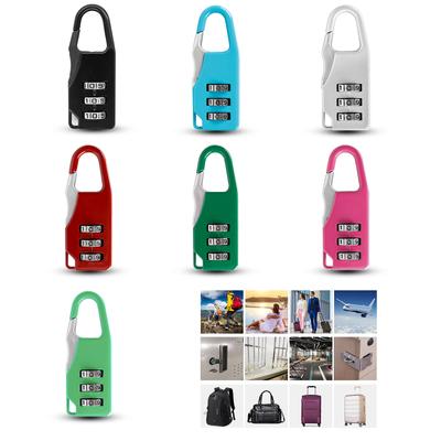 Mini Dial 3 Digits Code Number Password Combination Padlock Safety Travel Resettable Security Lock for Luggage Suitcase