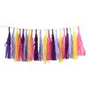 15-Piece Paper Tassel and PET Ribbon Set for Birthday Party Decorations