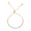 Cross-Border High-End 3mm Zircon Women's Artistic Adjustable Bracelet