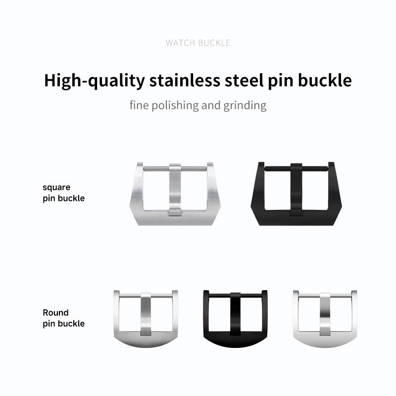 22mm 24mm 26mm Nylon Gewebtes Muster Fluorkautschuk FKM Kautschuk Mit Rückseite Leder Uhrenarmband Für Panerai Armband Uhrenarmbänder PAM441/111