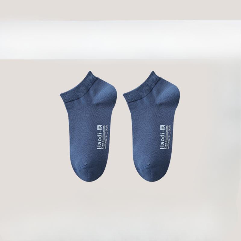 Pure Cotton Men's Short Socks for Spring and Summer, Anti-slip, Anti-pilling, Non-dropping, Boat Socks, Sweat-absorbing and Breathable Short Socks