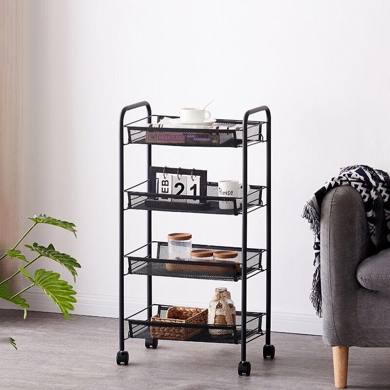 Shelf Floor Bedside Multi-layer Kitchen Storage Rack, Removable Bathroom, Bathroom, Bedroom Snack Rack