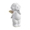 Resin Imitation Gypsum Heart-shaped Little Angel Desktop Ornament, Style Character Home Decoration Sculpture