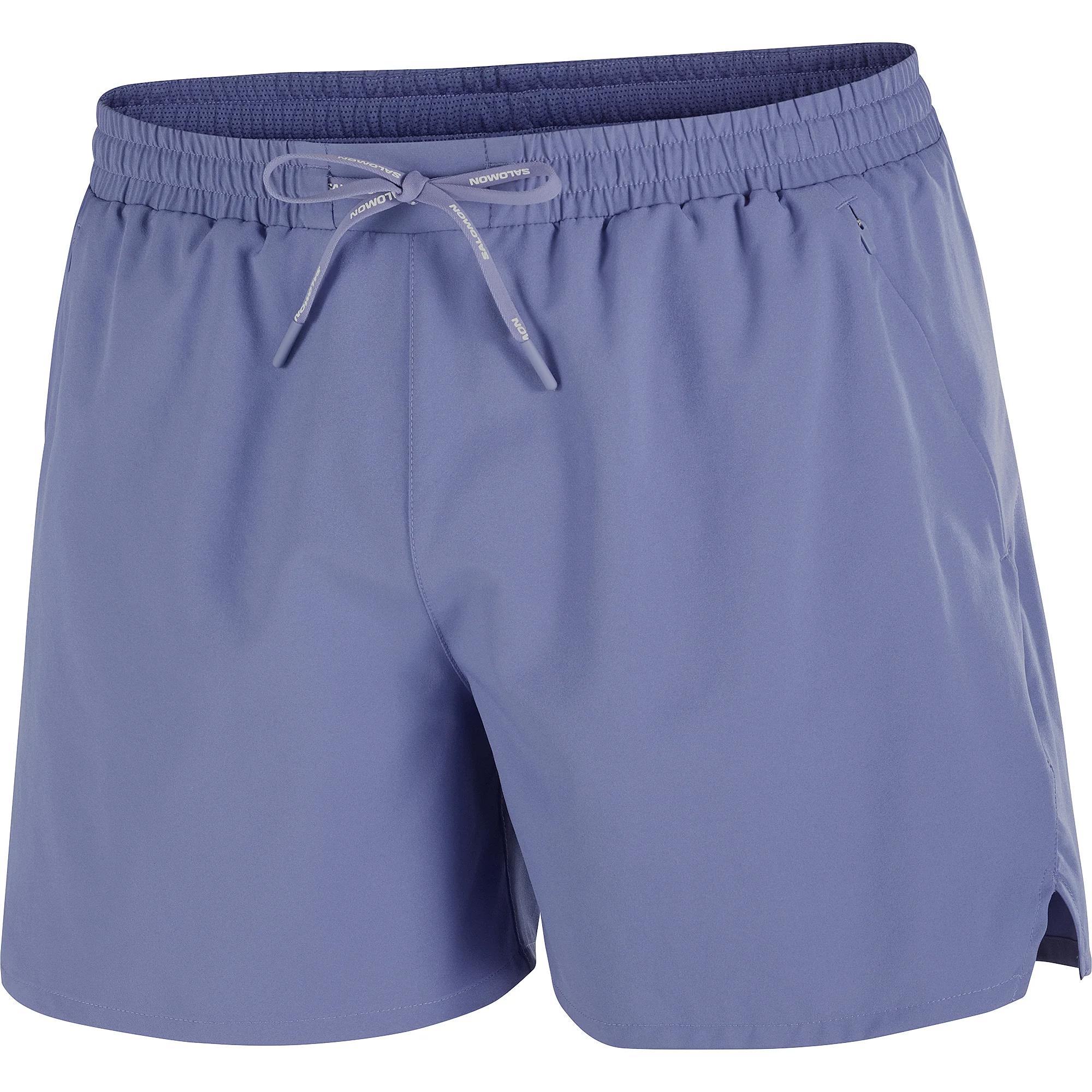 Salomon Shakeout Core 5 Quick-Dry Breathable Solid Lightweight Running Shorts Men shorts C27782 M
