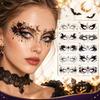 10 Sheets Gothic Style Face Makeup Stickers Waterproof Eye Shadow Stickers  Costume Party