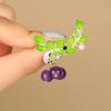 Kreative Blaubeer-Fruchtförmige Anstecknadeln Grüne Blatt-Metallnadeln Damen Anzug Revers Zubehör Abzeichen Brosche Schmuck Geschenke