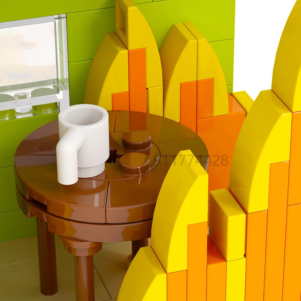 MOOXI Comics Anime 299 Stück Karikatur MOC Steine DAS IST FEIN DIY Szenario Bausteine Bildung Kinderspielzeug Für Kinder Geschenke