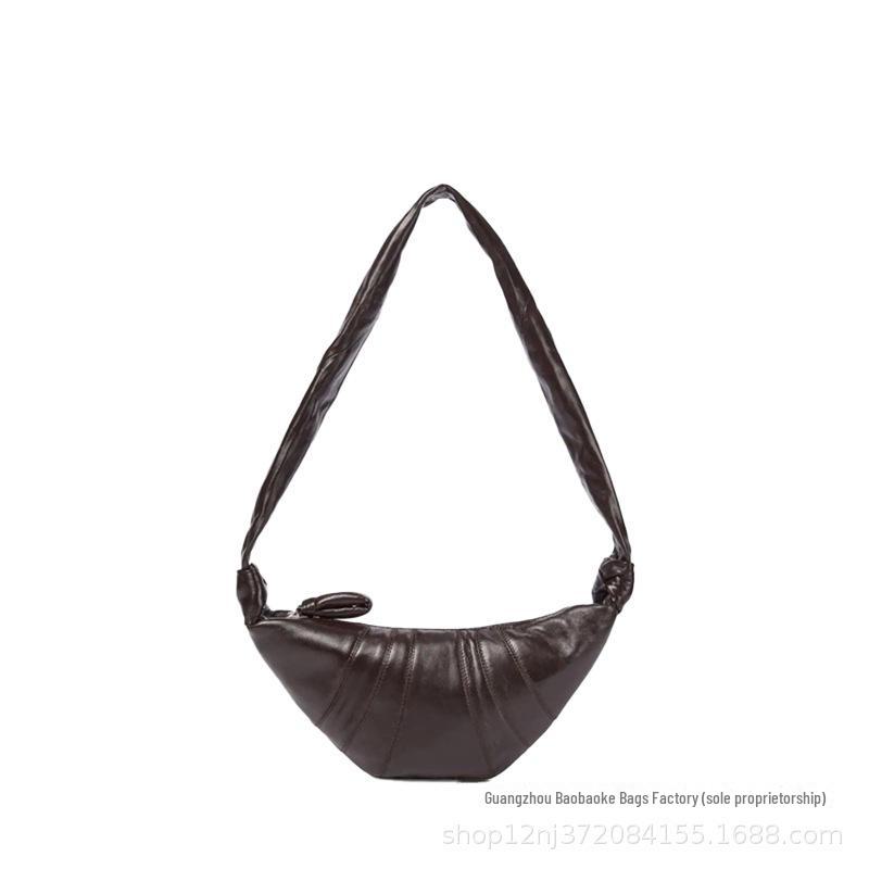 

Le Croissant 2024: French Retro Shoulder Bag - Women s Niche Dumpling Design