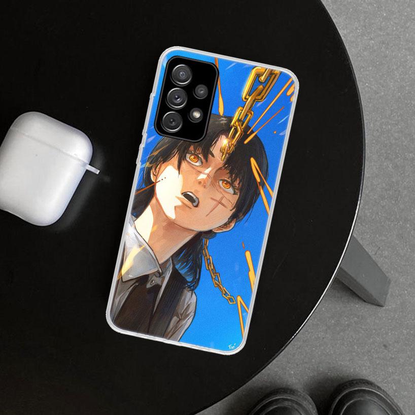 Chainsaw Mans Yoru War Devil Phone Case Cover for Samsung Galaxy A12 A22 A32 A52 A72 A02S A51 A50S A31 A20S A10S Note 20 Ultra 1