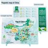 Children's Magnetic World Map Puzzle Book: Three-in-One Geography Education Toy