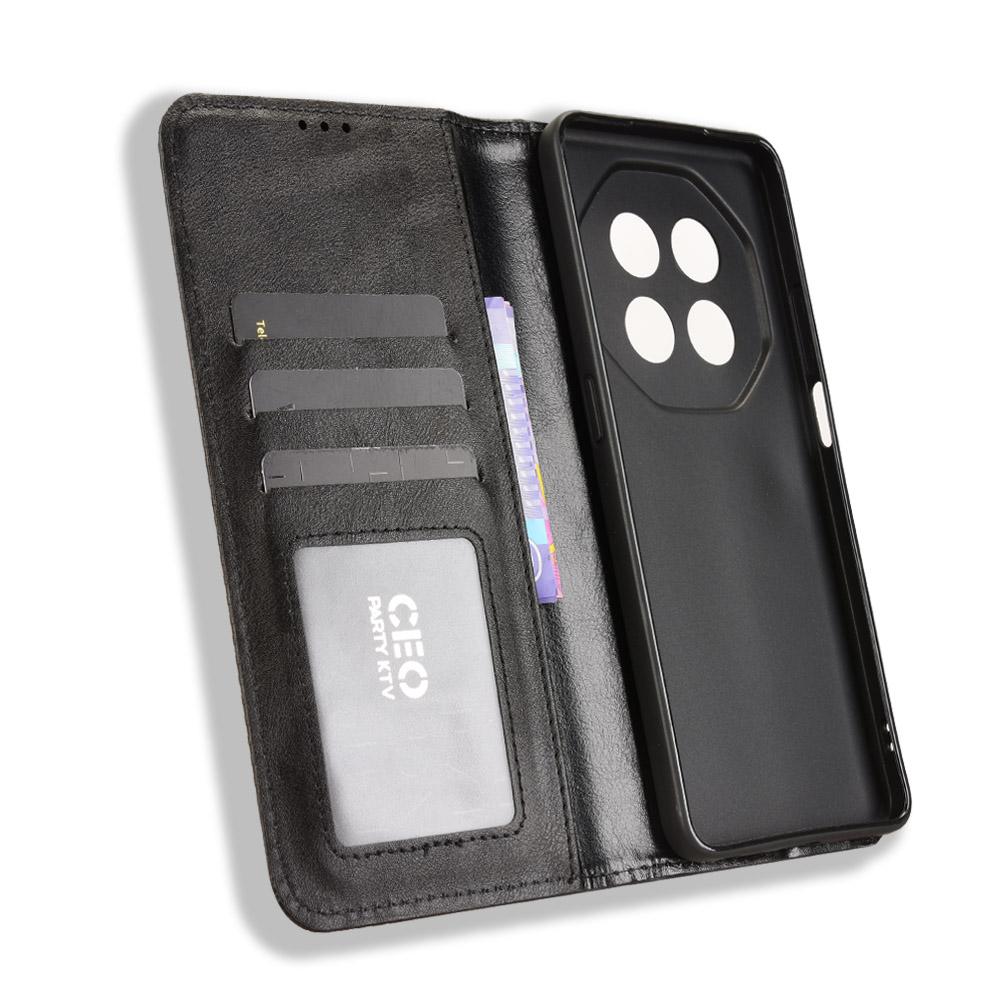 For Meizu Note 16 Leather Case Wallet Stand Retro Texture Phone Cover