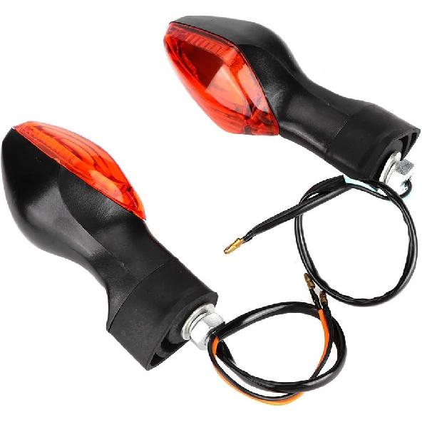 Turn Indicator Lamp, 1 Pair Turn Indicator Lamp Fit for CRF250L Motorcycle Modified Accessories (Black and Yellow)