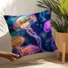 Beautiful Marine Life Jellyfish Pillow Case Linen Cushion Covers For Decorative Sofa Home Pillows Case Car Chair Pillows Cases